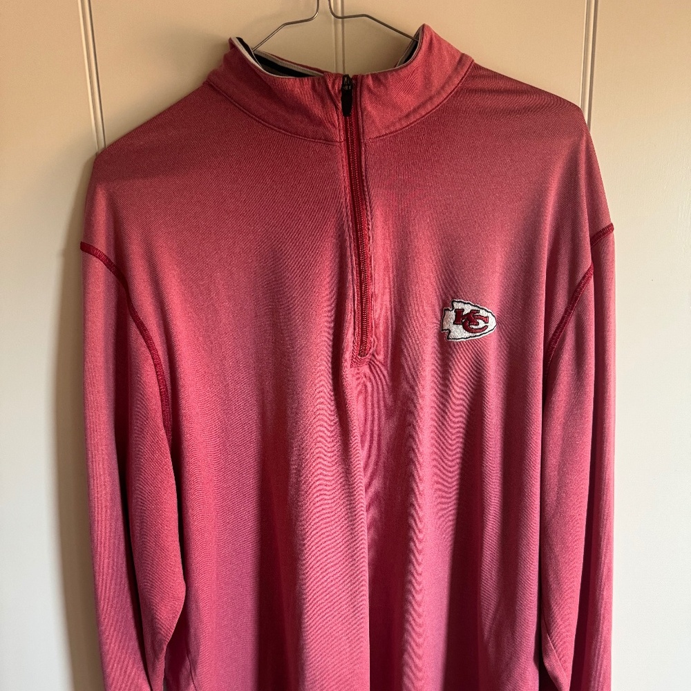 kansas city chiefs quarter zip sweatshirt